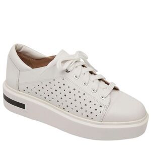 Linea Paolo KENDRA | Lace-Up Platform Sneakers in White